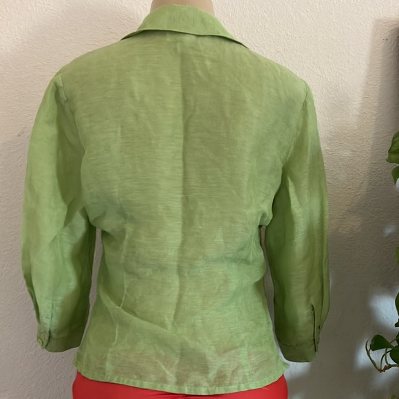 Used Blouse Coldwatwr Creek Green - Picture 6 of 10